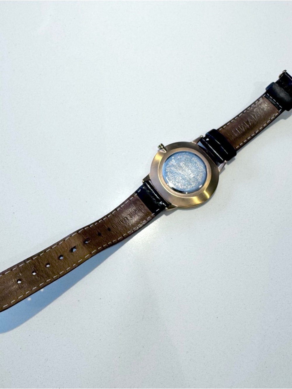 🛍️4 for 20$ / MVMT Minimalist Dial Watch Leather Strap / Black - Picture 6 of 9